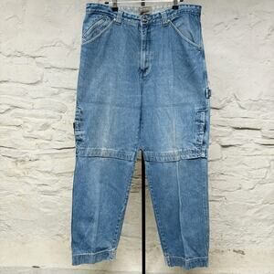 Ignition Vintage Y2K Baggy Skater Cargo Jeans Jnco Style Pants Wide Leg Loose